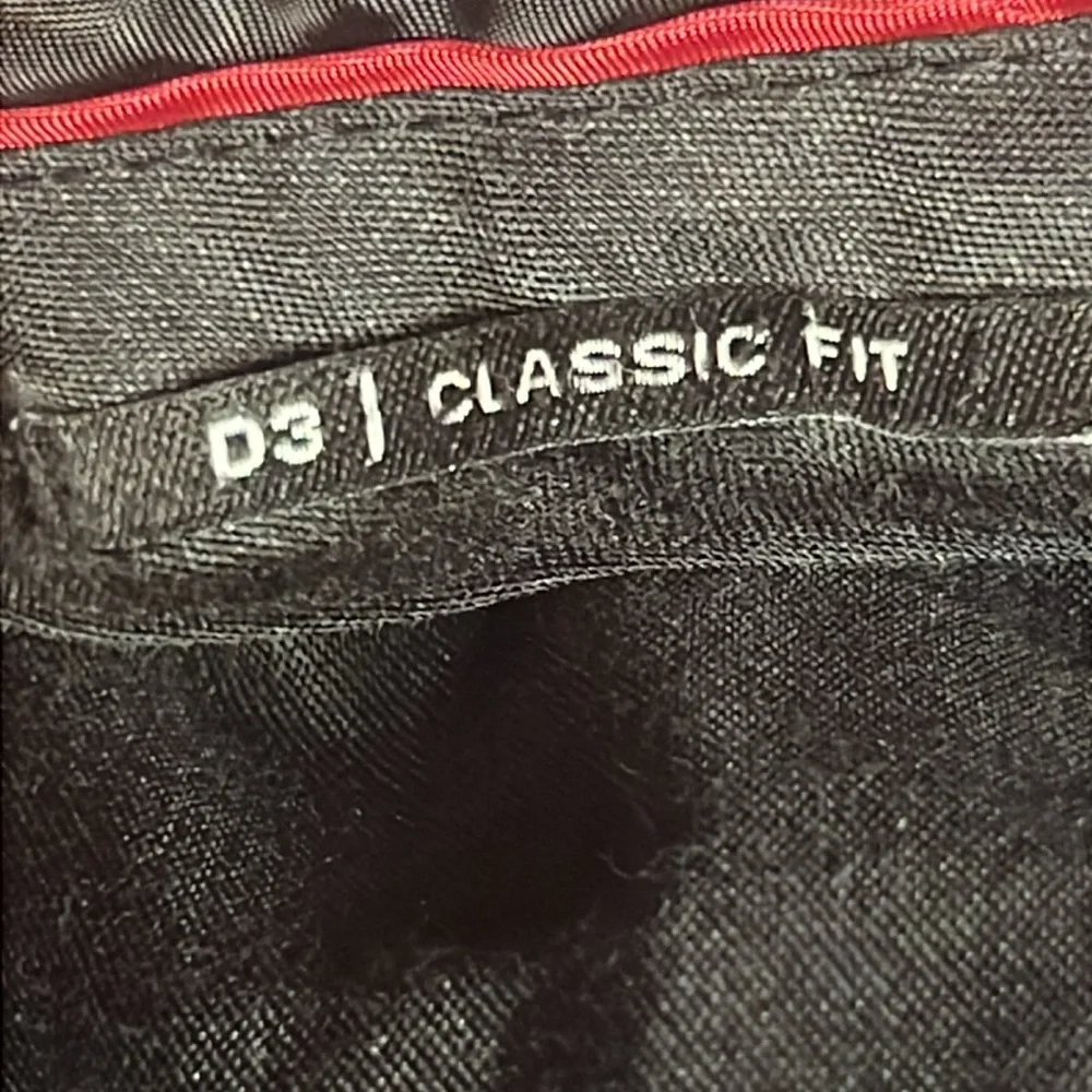 Dockers‎ D3 Classic Fit Men’s Pant Gray Flat Front Office 36x30 Custom Waistband